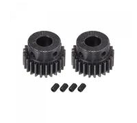sourcing map 2 Juegos 1Mod 24T Piñón Engranaje 8mm Diámetro Endurecido | Acero Motor Cremallera Espolón Engranaje con Paso para RC Coche Camión Buggy Engranaje
