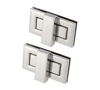 sourcing map 2 Juegos, Cierre Embrague, Cerradura Giratoria Monederos Rectangulares para Fabricación Bolsos Bricolaje Plata 52mm x 29mm