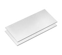 sourcing map 2 láminas de aluminio 6061, placa de aluminio rectangular de 100 mm x 50 mm, 3 mm de grosor, material de metal plano para soldadura industrial