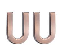 sourcing map 2 letras de casa de 2.76 pulgadas, calcomanías autoadhesivas para puerta de buzón, acabado galvanizado, letreros de dirección al aire libre para oficina, hotel, apartamentos, jardín