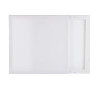 sourcing map 2 lienzos estirados para pintar, tableros de artista en blanco de 12 x 12 pulgadas, paneles de lona de algodón de perfil de 4/5 pulgadas para principiantes profesionales, color blanco