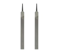 sourcing map 2 limas planas de corte fino de 25,4 cm, dientes de doble corte, acero de alto carbono, lima de escofina manual sin mango para quitar desbarbado de metal y madera