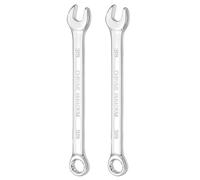 sourcing map 2 llaves combinadas de 3/8 pulgadas de extremo abierto de 10 grados, extremo de caja de 12 puntos, llaves de doble extremo, herramientas para reparación de maquinaria automotriz doméstica