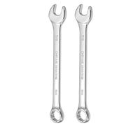 sourcing map 2 llaves combinadas de 5/8 pulgadas de extremo abierto de 10 grados, extremo de caja de 12 puntos, llaves de doble extremo, herramientas para reparación de maquinaria automotriz doméstica