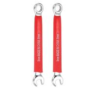 sourcing map 2 llaves combinadas de 8 mm métricas de extremo abierto de 10 grados, extremo de caja de 12 puntos, llaves de doble extremo, herramientas para maquinaria automotriz doméstica, reparación