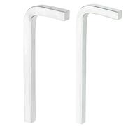 sourcing map 2 llaves de cabeza cuadrada en forma de L de 6/7 mm, acero al carbono, llave en L, 4 puntos, herramienta de reparación para reparación básica del hogar, proyectos de bricolaje y