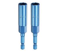 sourcing map 2 llaves de tuerca de 10 mm, llave hexagonal de acero CR-V, herramientas de llave de vaso con vástago hexagonal de cambio rápido de 1/4 pulgadas para taladros eléctricos, destornilladores