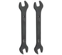 sourcing map 2 llaves gruesas de doble extremo abierto de 13 mm x 15 mm, llave métrica de acero al carbono de tamaño estándar para reparaciones de rutina de mantenimiento del hogar, color negro