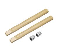 sourcing map 2 mangos de madera de repuesto para martillo de 35 cm, con cuñas redondas para cabeza octogonal redonda de 2 libras, carpintería, construcción, bricolaje, herramientas de hacha de trineo