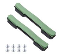 Sourcing Map 2 manijas de equipaje de repuesto, correa de transporte de maleta de 8.5 pulgadas, agarre de plástico con tornillos para caja de caja, verde aguacate
