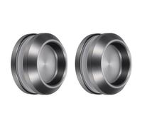 sourcing map 2 manijas redondas de vidrio para puerta corrediza, acero inoxidable 304, manija trasera a trasera, perilla de baño con tornillo para ducha, balcón, oficina, puerta corrediza, gabinete