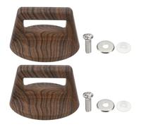 sourcing map 2 manijas universales de repuesto para tapa de olla, resistentes al calor, manijas de sujeción de tapa de sartén para utensilios de cocina, utensilios de cocina, color marrón