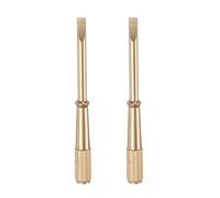 sourcing map 2 mini destornilladores de pulsera de 2,8 mm de acero de titanio ranurado con mango antideslizante de 5 mm de ancho para herramientas de destornillador de reparación de pulseras, tono