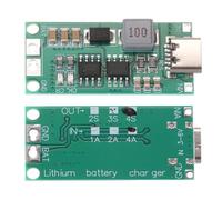 sourcing map 2 módulos de carga de batería de litio multicelda 2S 3S 4S tipo C a 8.4V 12.6V 16.8V ajustable Step-Up Charger Board para batería de polímero Li-Po (4S 4A)