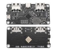 sourcing map 2 módulos de carga rápida bidireccional IP5328P, 3.7V a 5V-12V 18W 5A, placa de banco de energía de carga rápida tipo C para USB-C para cargador rápido de batería 18650