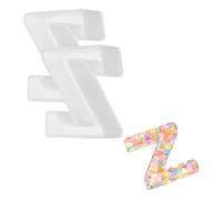 sourcing map 2 moldes de resina de 6,3 cm, letras del alfabeto mayúscula, 3D, moldes de silicona para hacer velas, manualidades, letreros, arte, fiestas, decoración del hogar