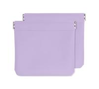 sourcing map 2 monederos para mujer, bolsa organizadora pequeña de cuero, mini bolsa de almacenamiento portátil para maquillaje, color morado (5 x 5 pulgadas), Purple, Monedero para mujer