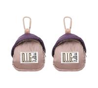 sourcing map 2 monederos pequeños, 6.3 x 3.5 pulgadas, bonita bolsa para auriculares con cremallera, bolsa ligera para monedas, estuche compacto de almacenamiento de viaje para auriculares, llaves