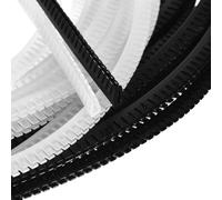 sourcing map 2 ojales en forma de U, se adaptan a 0.8-1 mm de grosor, protectores de borde afilado de 33 pies, ojal de cable dentado a presión para cable eléctrico de acero, vidrio, plástico, panel de