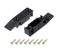 sourcing map 2 paneles de plástico de ajuste rápido para muebles, clips a presión, hebilla de esquina con tornillos para conexión de columna romana de gabinete