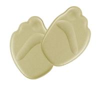 sourcing map 2 Pares De Almohadillas Para Mujer Tacones La Mitad Delantera De La Puntera Plantillas Zapatos Cojines Caqui