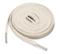 sourcing map 2 pares de botas de cuero de algodón encerado, zapatos casuales, cordones planos para hombres y mujeres Beige 100cm / 39.37"