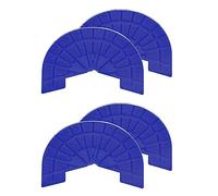 sourcing map 2 Pares Tacón Placas Suela Protector Tamaño 8-8.5 Antideslizante Almohadilla Reemplazo para Zapatillas, Oscuro Azul