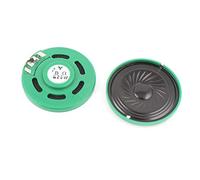 sourcing map 2 pcs 1/4W 8Ohm 40mmx7mm Imán de Caja de plástico Altavoz electrónica