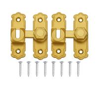 sourcing map 2 pestillos de puerta abatible de 90/180 grados, de aleación de aluminio, con tornillos, cerradura de puerta pesada para armario de granero, valla de madera, ventana de garaje, color