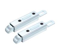 sourcing map 2 pestillos de puerta de entrada deslizante, cerradura automática de 4.9 pulgadas, cerradura de perno de puerta de hierro chapado en zinc, para gabinete industrial y casa familiar, tipo
