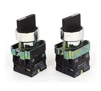 sourcing map 2 piezas 2NO DPST 3 posiciones Interruptor selector giratorio mantenido 600V 10A