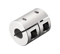 sourcing map 2 Piezas 6,35mm a 8mm Eje Acoplador 25mmx20mm Acoplador Aluminio Aleación Junta Motor para 3D Impresora CNC Máquina Bricolaje Codificador