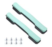 sourcing map 2 Piezas Asas de Equipaje de Repuesto 8.5 Pulgadas Correa de Transporte Maleta Piezas de Agarre de Tracción de Plástico con Tornillos para Caja de Maleta, Cian Claro