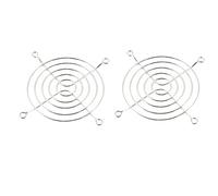 sourcing map 2 Piezas Axial Ventilador Enfriador Protector Dedos Rejilla Alambre De Metal 65mm para PC CPU