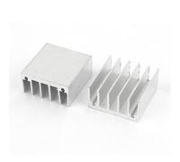 sourcing map 2 piezas de color plateado radiador de aluminio de refrigeración para disipador térmico de 30 mm x 30 mm x15mm