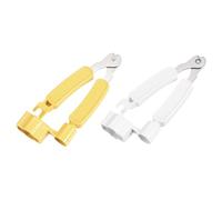 sourcing map 2 piezas de cortador de cuerdas de guitarra amarillo y blanco, extractor de pines 3 en 1, herramienta multifuncional de mantenimiento de guitarra, herramienta de mantenimiento de cuerdas,