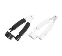 sourcing map 2 piezas de cortador de cuerdas de guitarra negro y blanco, extractor de pines 3 en 1, herramienta multifuncional de mantenimiento de guitarra, herramienta de mantenimiento de cuerdas,