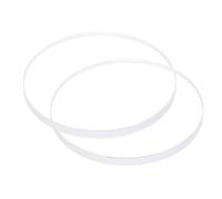 sourcing map 2 piezas de cristal transparente para reloj, 40 mm de diámetro, 3 mm de grosor, redondo, mineral plano, alta transmisión, pieza de repuesto para reparación de relojeros