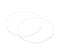 sourcing map 2 piezas de cristal transparente para reloj, 46 mm de diámetro, 2 mm de grosor, redondo, mineral plano, alta transmisión, pieza de repuesto para reparación de relojeros