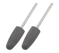 sourcing map 2 piezas de goma de silicona pulido ruedas de pulido 120 granos 10mm diámetro cono forma cabeza de pulido para herramienta eléctrica rotativa