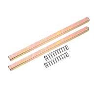 sourcing map 2 piezas de husillo de perilla de puerta, 160 mm de repuesto para manija de puerta con resorte, piezas de repuesto de husillo recto vintage para cerraduras mecánicas, tono dorado