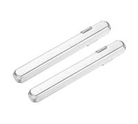 sourcing map 2 piezas de husillo de perilla de puerta, 75 mm x 8 mm, barra de husillo de repuesto de husillo recto vintage para cerraduras mecánicas, tono plateado