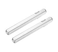 sourcing map 2 piezas de husillo de perilla de puerta, 80 mm x 8 mm, barra de husillo de repuesto de husillo recto vintage para cerraduras mecánicas, tono plateado