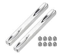 sourcing map 2 piezas de husillo de perilla de puerta, 85 mm de largo, barra de husillo de repuesto con tornillos hexagonales, piezas cuadradas de repuesto para montaje de muebles, proyectos de