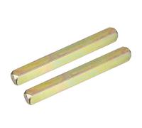 sourcing map 2 Piezas de Husillo para Pomos de Puerta, Repuesto de Barra de Husillo para Manija de Puerta, Pieza de Repuesto de 75mm de Largo para Manija de Puerta, Color Oro