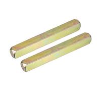 sourcing map 2 Piezas de Husillo para Pomos de Puerta, Repuesto de Barra de Husillo para Manija de Puerta, Repuesto de 60mm de Largo para Manija de Puerta, Color Oro