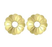 sourcing map 2 piezas de placa trasera para pomo de gabinete, tambor de 1 pulgada en forma de ciruela, arandelas de latón para decoración clásica de muebles para armarios, cajones, puertas de armario