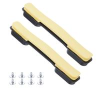 Sourcing Map 2 piezas de repuesto de asa de maleta - Correa de transporte de maleta de 21.6 cm, asa de tracción de plástico con tornillos para estuche de caja, amarillo fruta