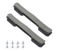 sourcing map 2 piezas de repuesto de asa de maleta de 20.3 cm de correa de transporte de maleta de plástico con empuñadura y tornillos para caja de equipaje, plata titanio