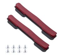 Sourcing map 2 piezas de repuesto para asa de equipaje, correa de transporte de 21,6 cm para maleta, agarre de plástico con tornillos para caja de equipaje, burdeos